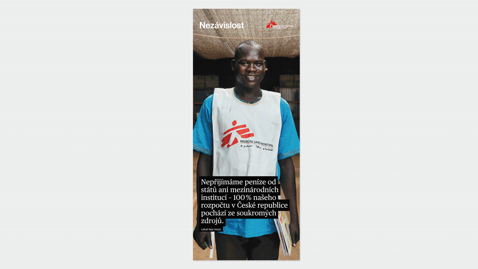 The corporate identity and logomanual of Doctors Without Borders is learned in the online graphic designer Graphic Standard, which allows users to make graphics according to the rules of the graphic manual. Doctors Without Borders' visual style and graphics manual is set up online in the Graphic Standard app and its their graphic tool for each user.